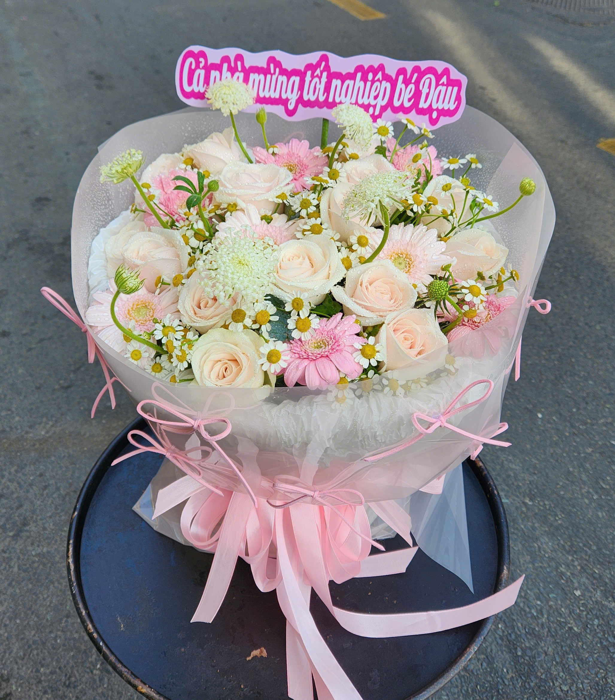 Bó Hoa Hồng Pastel Sinh Nhật Đẹp Nhẹ Nhàng – Giao Nhanh TPHCM