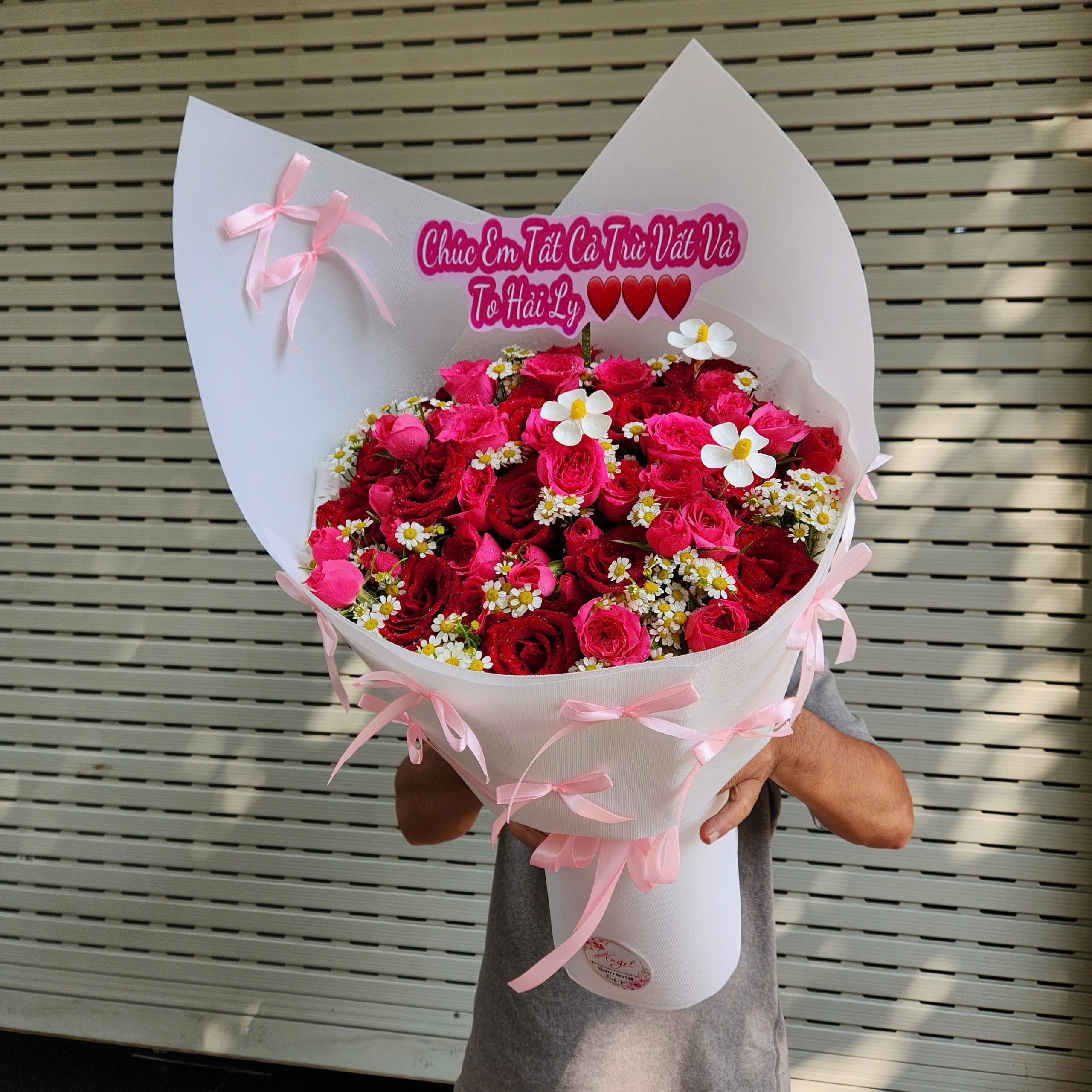 Bó hoa Sophia phong cách Hàn – hot trend 2026