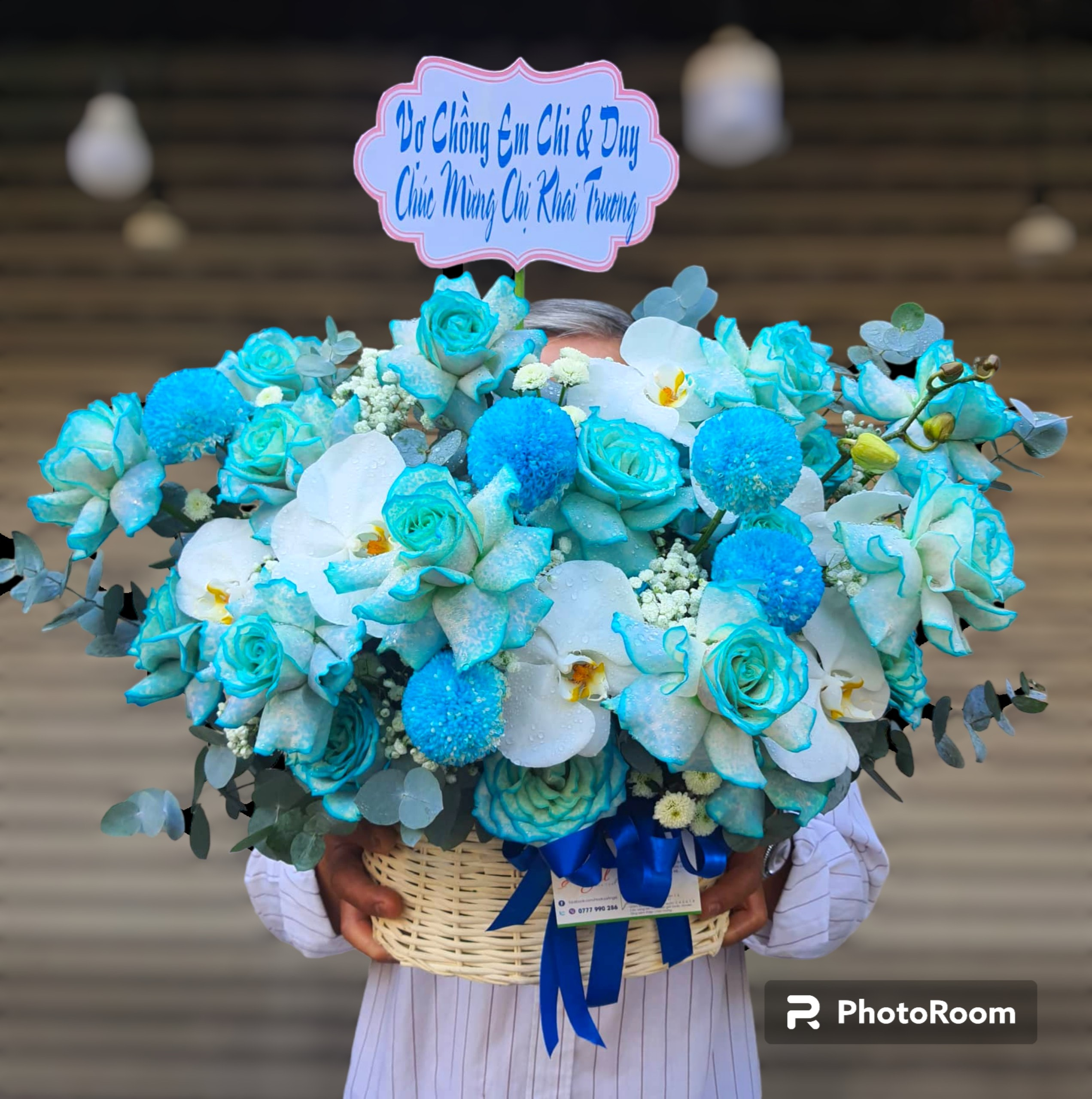 Lẵng Hoa Tone Xanh Sinh Nhật – Tinh Tế & Ý Nghĩa