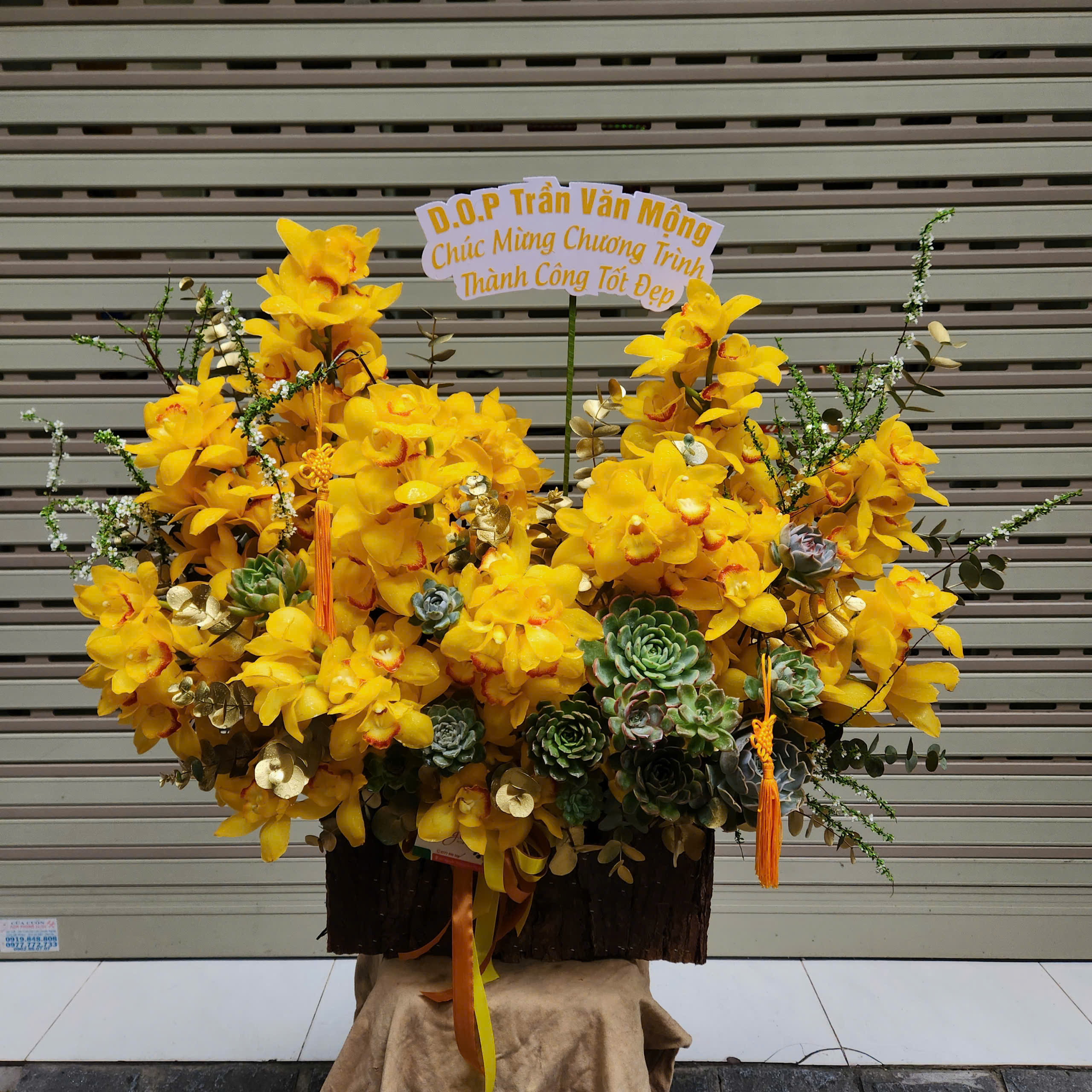 Bình Hoa Địa Lan Cao Cấp