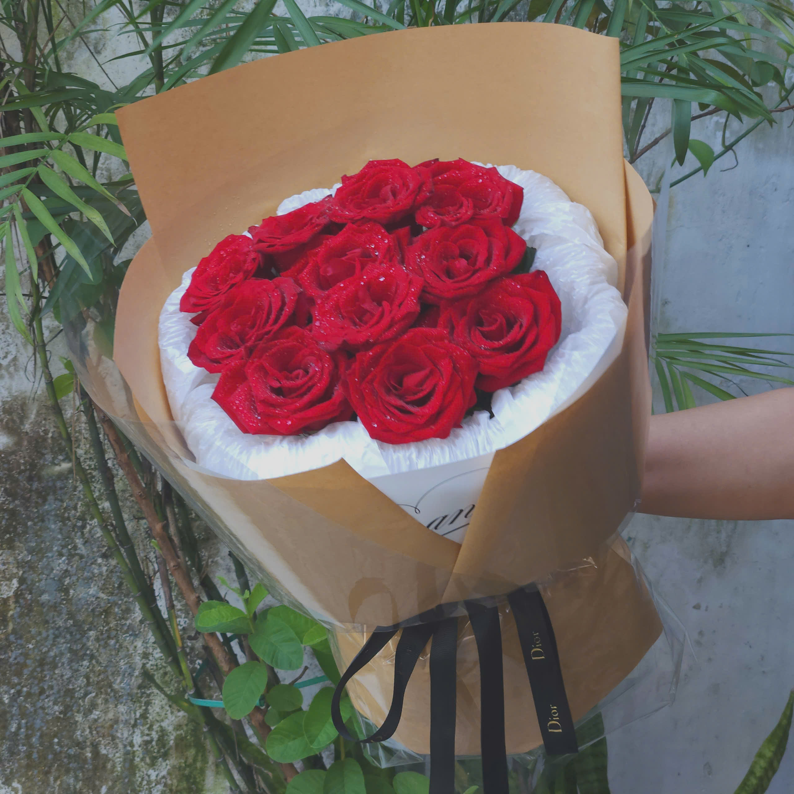 bó hoa hồng đỏ 11 bông quận 3