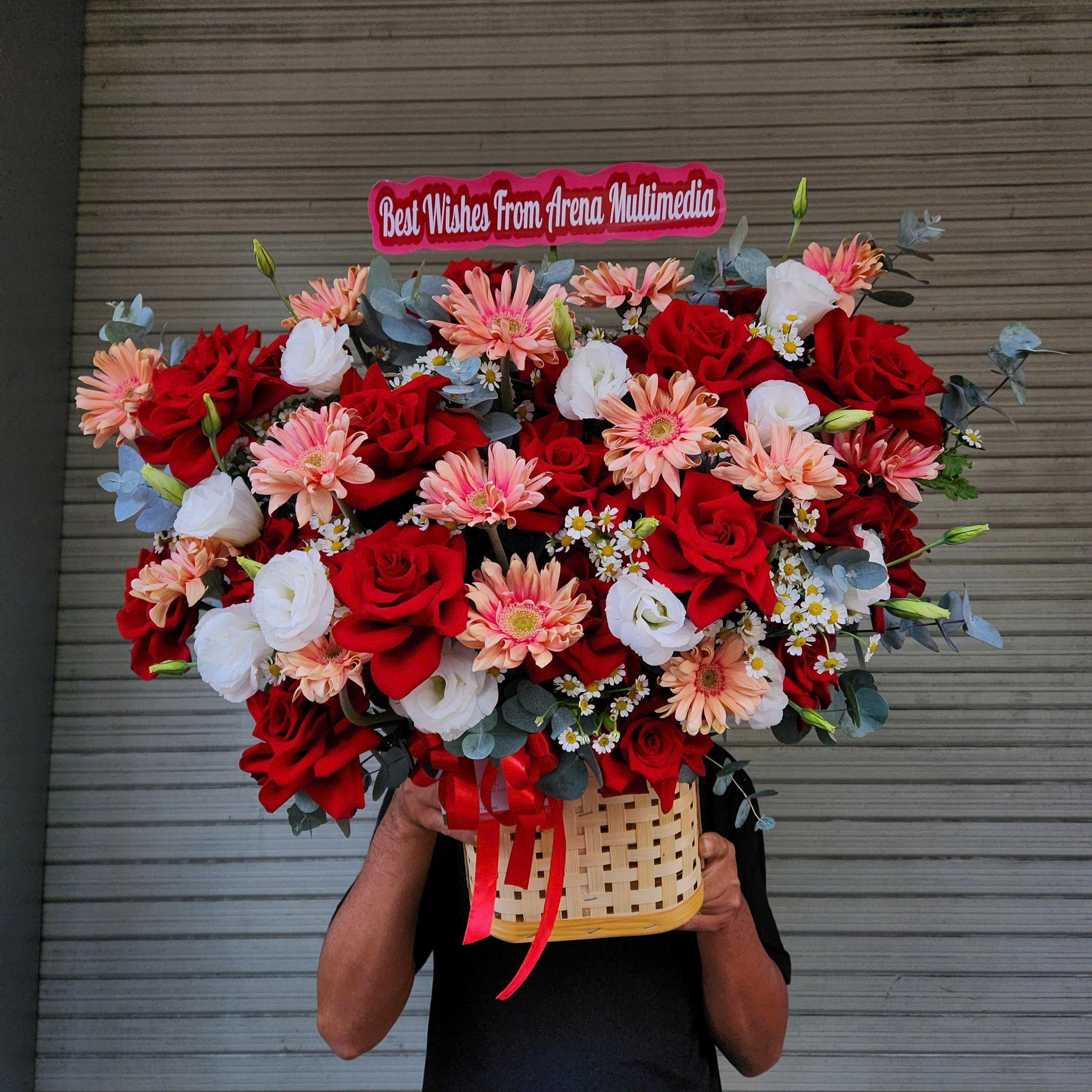 Giỏ Hoa Chúc Mừng Giá Rẻ