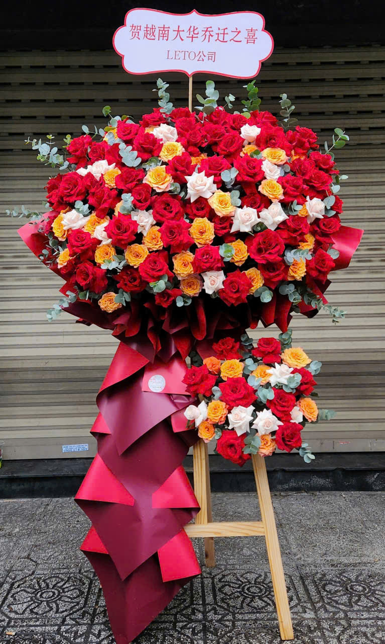 Lẵng Hoa Chúc Mừng Khai Trương Đẹp