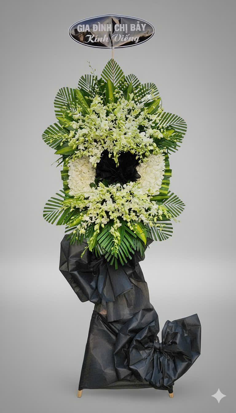 Mẫu Hoa Chia Buồn TPHCM – Vòng Hoa Viếng Đẹp, Giao Nhanh