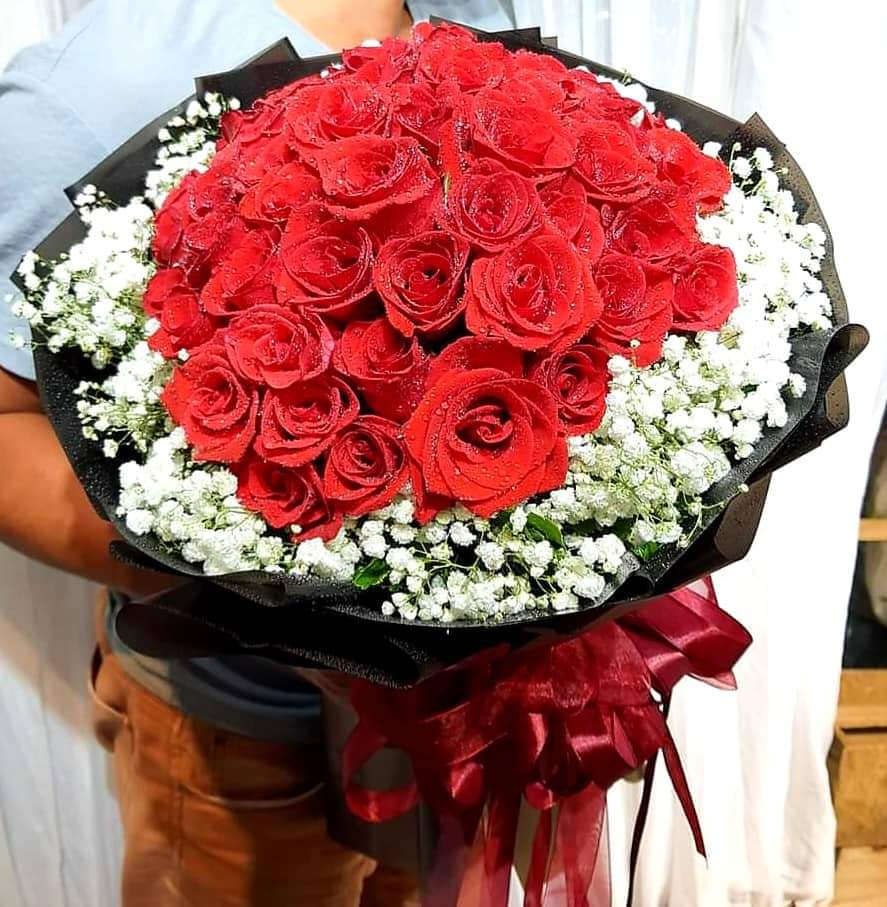 Bó hoa hồng đỏ đẹp