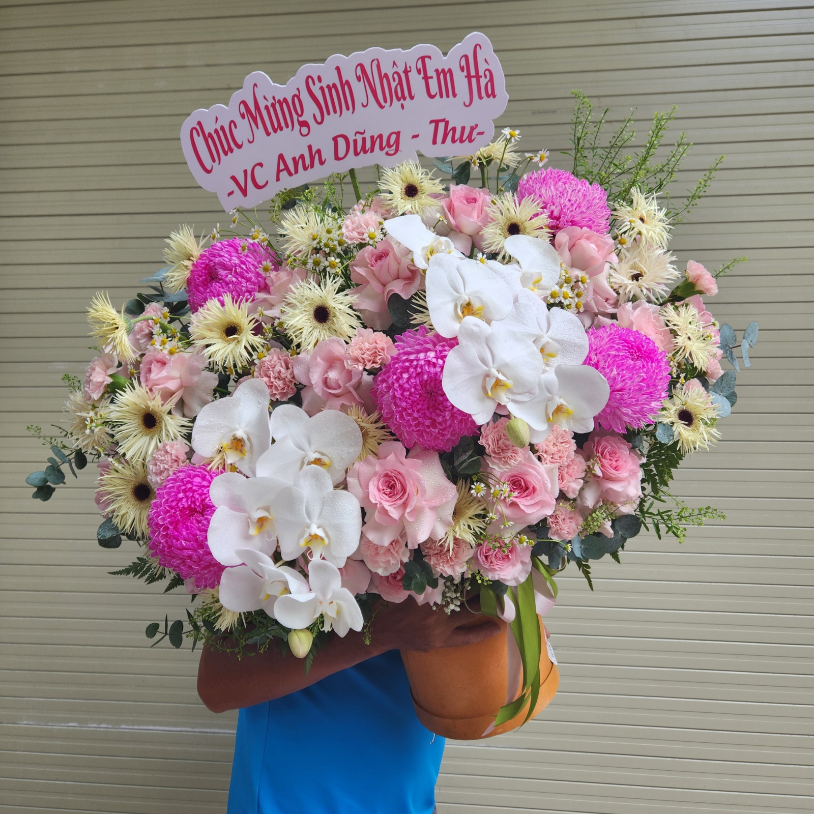 Lẵng hoa tặng sinh nhật