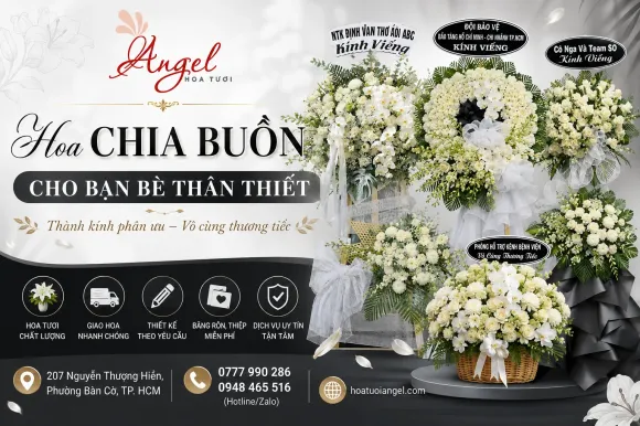 Hoa Chia Buồn Cho Bạn Bè Thân Thiết | ANGEL HOA TƯƠI