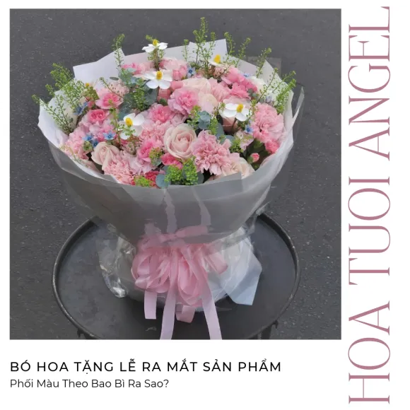 Bó Hoa Tặng Lễ Ra Mắt Sản Phẩm: Phối Màu Theo Bao Bì Ra Sao?