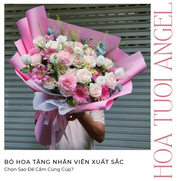 Bó Hoa Tặng Nhân Viên Xuất Sắc: Chọn Sao Để Cầm Cùng Cúp?
