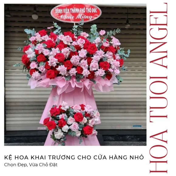 Kệ Hoa Khai Trương Cho Cửa Hàng Nhỏ: Chọn Đẹp, Vừa Chỗ Đặt