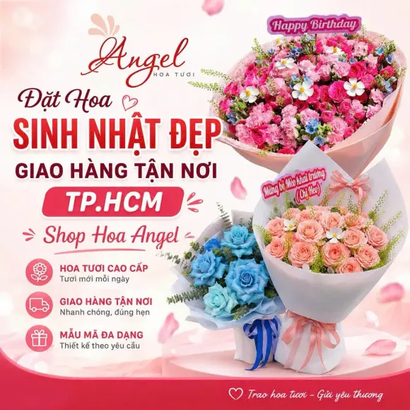 Đặt Hoa Sinh Nhật Đẹp Giao Hàng Tận Nơi TP.HCM | Shop Hoa Angel