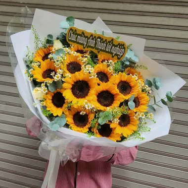 Bó Hoa Hướng Dương Tốt Nghiệp Đẹp Nhất TP.HCM | Hoa Tươi Angel