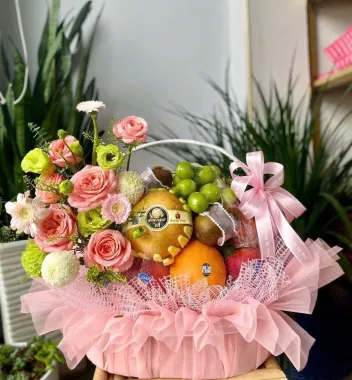 GIỎ HOA TRÁI CÂY GIÁ RẺ QUẬN 3