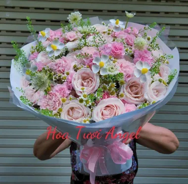 bó hoa patell bó tròn sang đẹp 