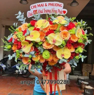 Lẵng Hoa Khai Trương Phường Bàn Cờ TPHCM | Hoa Tươi Angel