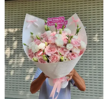 Bó Hoa Tai Mèo Dễ Thương – Hoa Sinh Nhật Đẹp TP.HCM