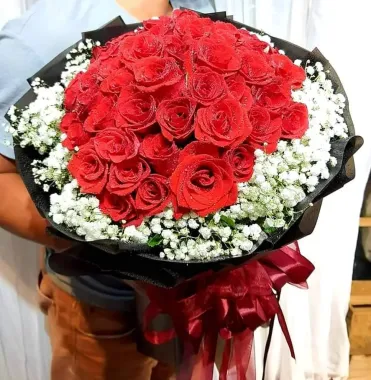 Bó hoa hồng đỏ đẹp, giá tốt tại Hoa Tươi Angel, giao nhanh trong ngày