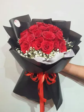 BÓ HOA HỒNG ĐỎ TƯƠI XINH