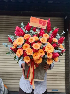 Bó Hoa Hồng Julibee Phong Cách Hàn Quốc