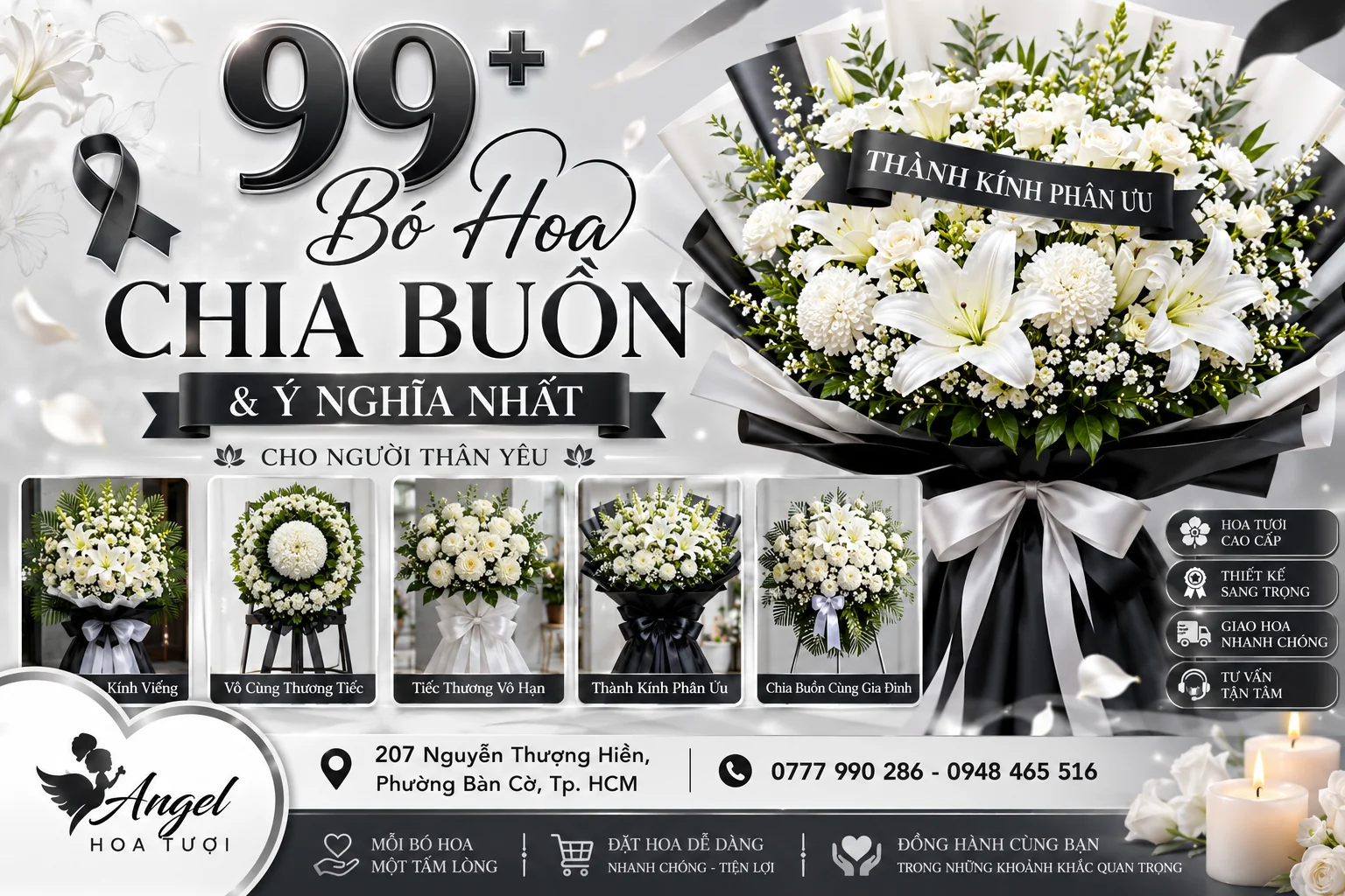 V&ograve;ng hoa chia buồn