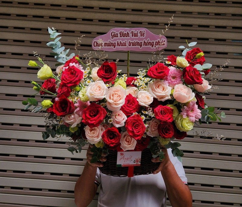 Giỏ Hoa Chúc Mừng Khai Trương