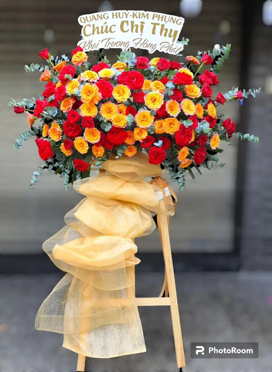 Kệ Hoa Ch&uacute;c Mừng Khai Trương