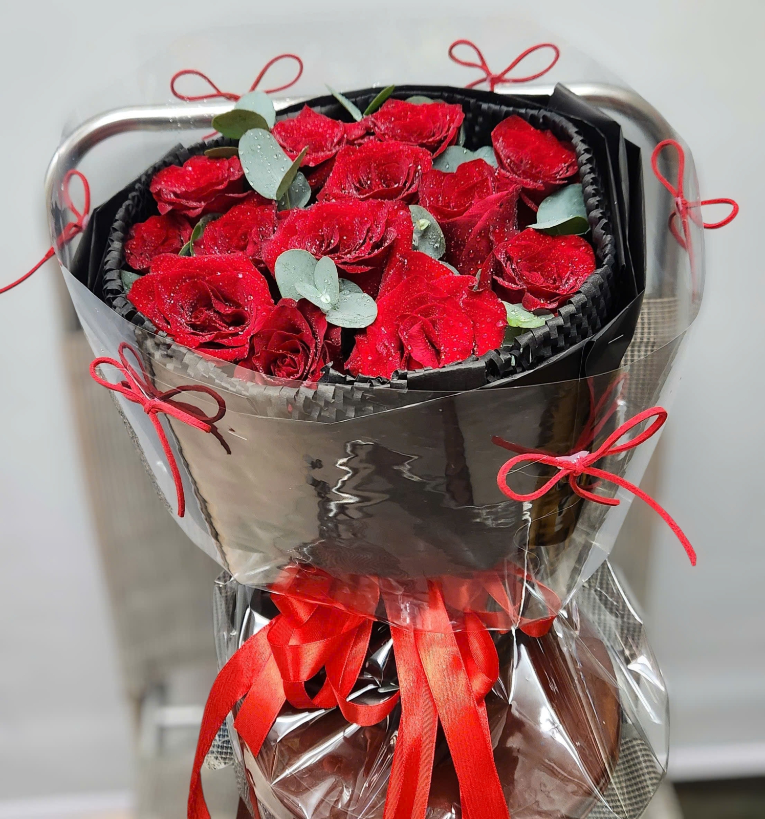 bó hoa hồng đỏ tình yêu vĩnh cửu 