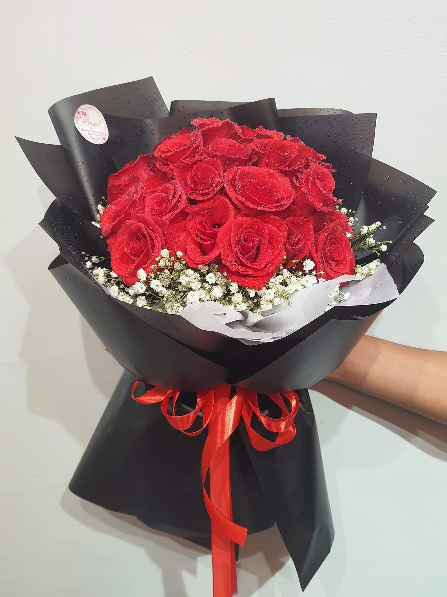BÓ HOA HỒNG ĐỎ TƯƠI XINH