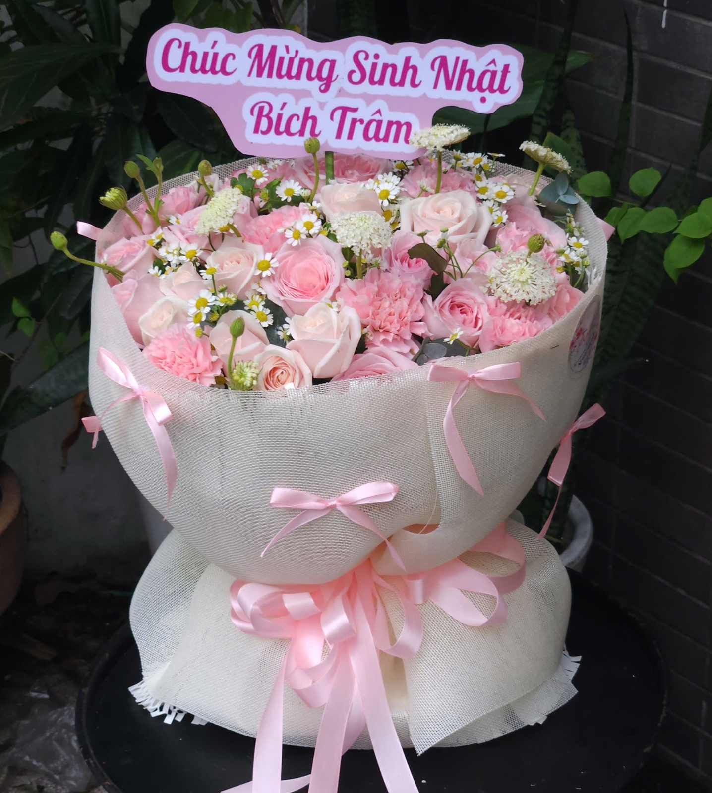 Bó Hoa Hồng Pink Ohara Đẹp – Tặng Sinh Nhật Sang Trọng TPHCM