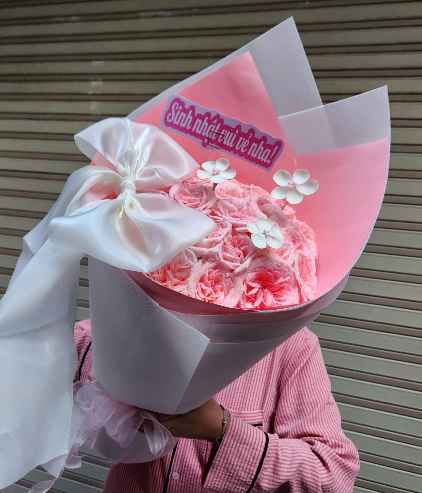 Bó hoa hồng Pink Ohara sinh nhật sang trọng - Shop Hoa Tươi ANGEL