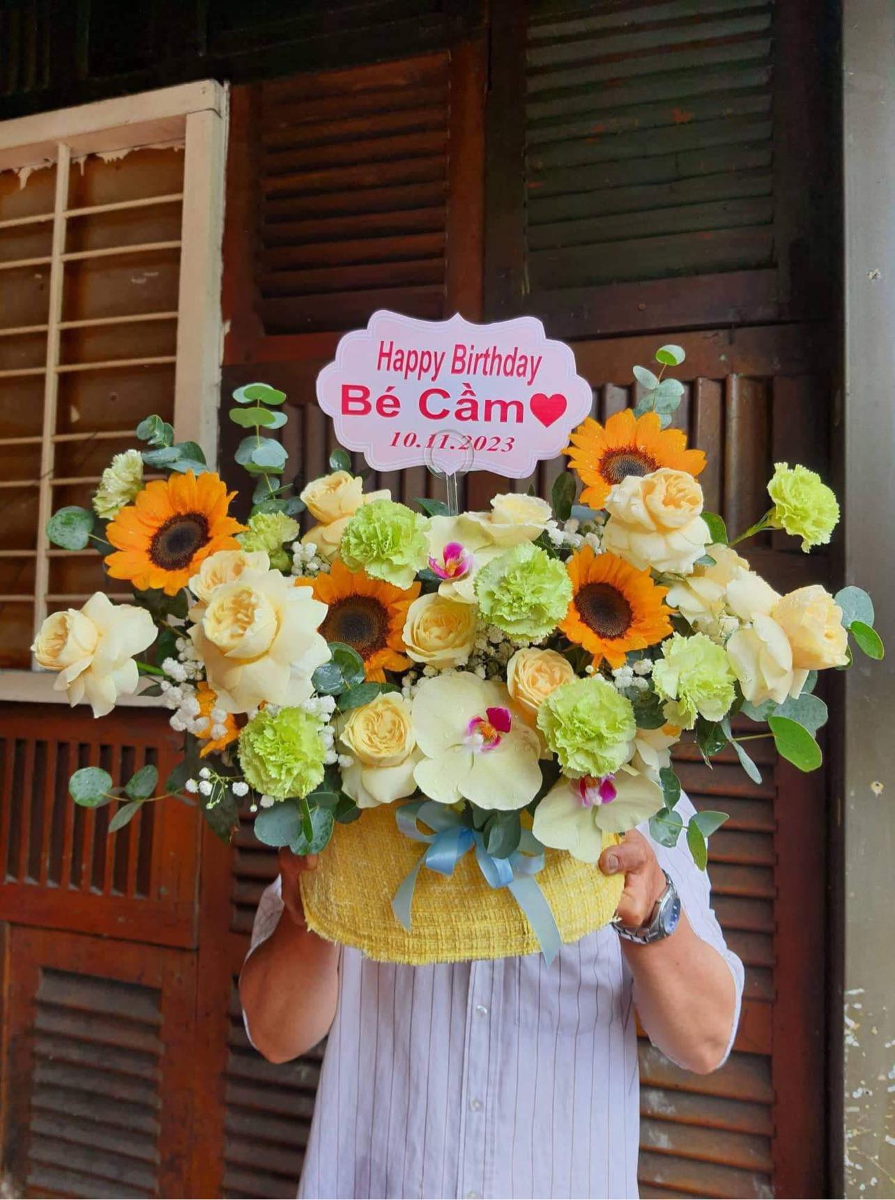 Bó Hoa Hồng Kem Tươi Thắm