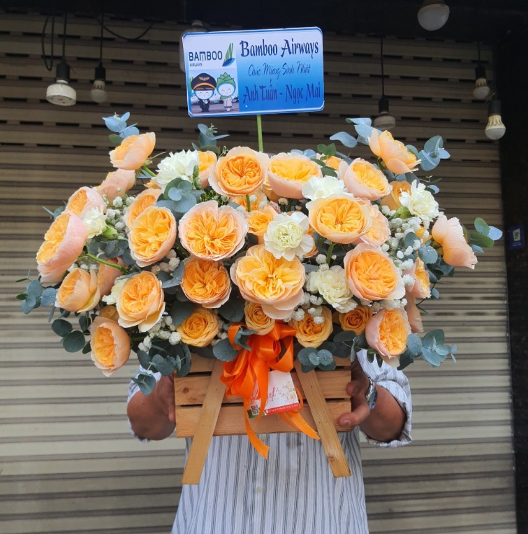 GIỎ HOA TẶNG SẾP ĐẸP 