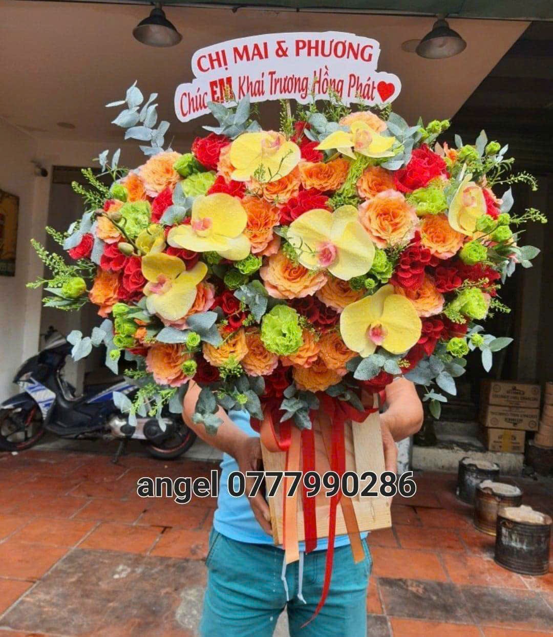 BÓ HOA HỒNG CAM - VẺ ĐẸP QUYẾN RŨ