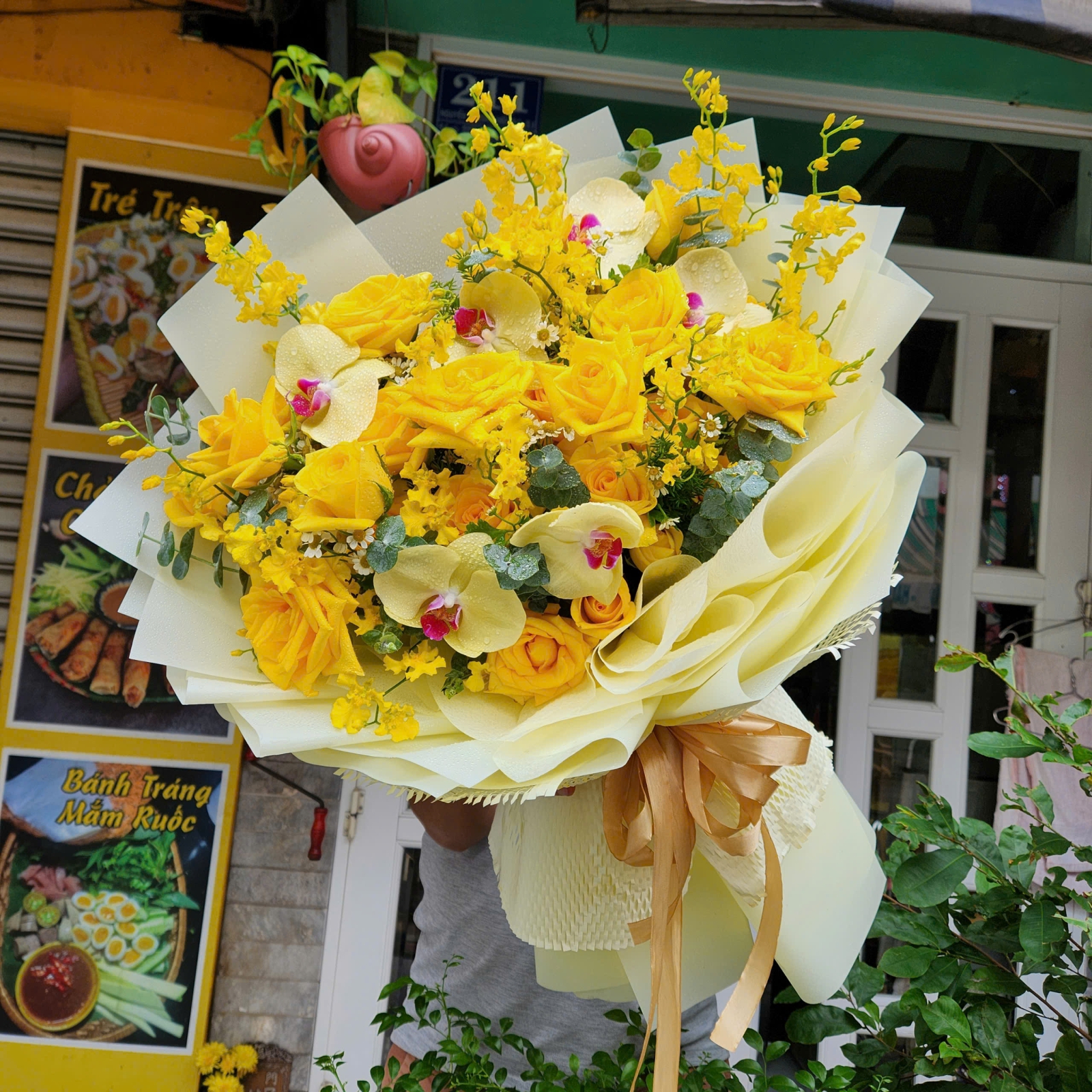 Bó hoa hồng vàng - Hoa Tươi Angel Quận 3