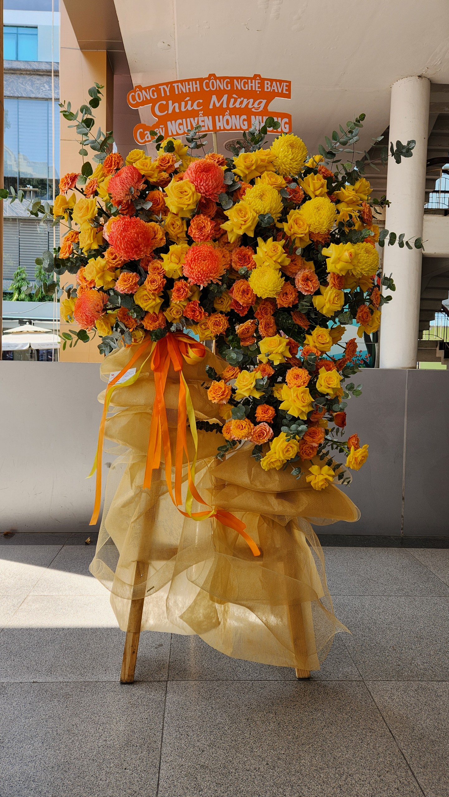 Kệ hoa chúc mừng khai trương nắng mai
