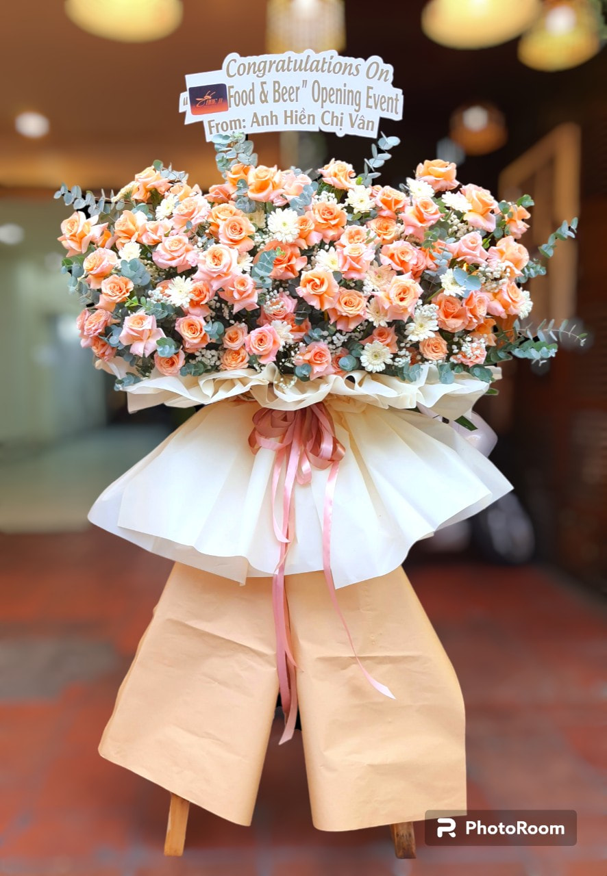 kệ hoa khai trương đẹp 