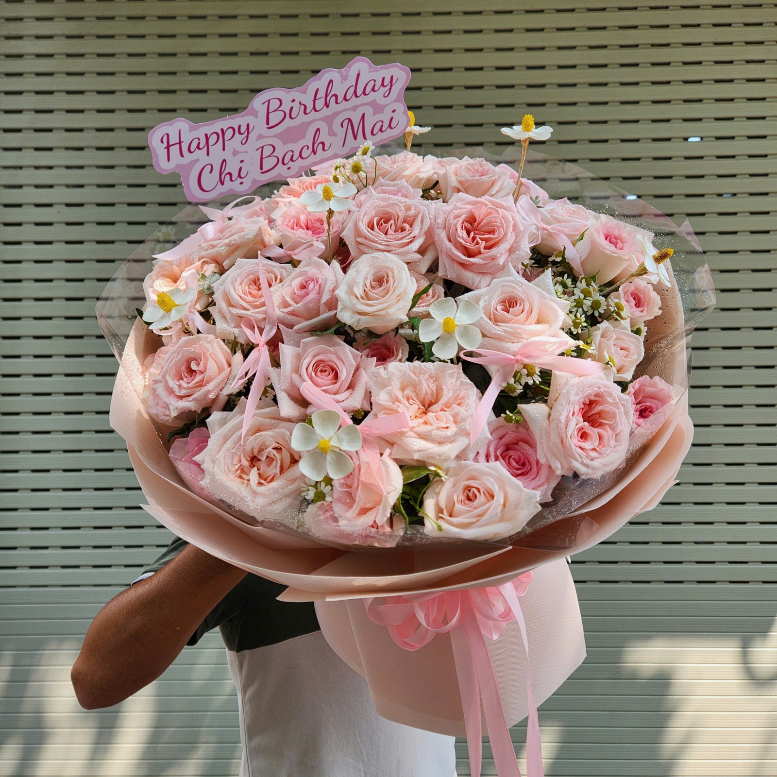 Bó Hoa Hồng Pastel Sang Trọng Tặng Sinh Nhật TP.HCM
