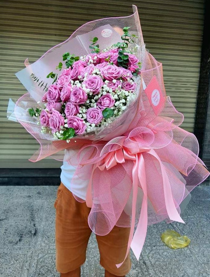 BÓ HOA HỒNG ĐẸP - ĐIỀU MAY MẮN