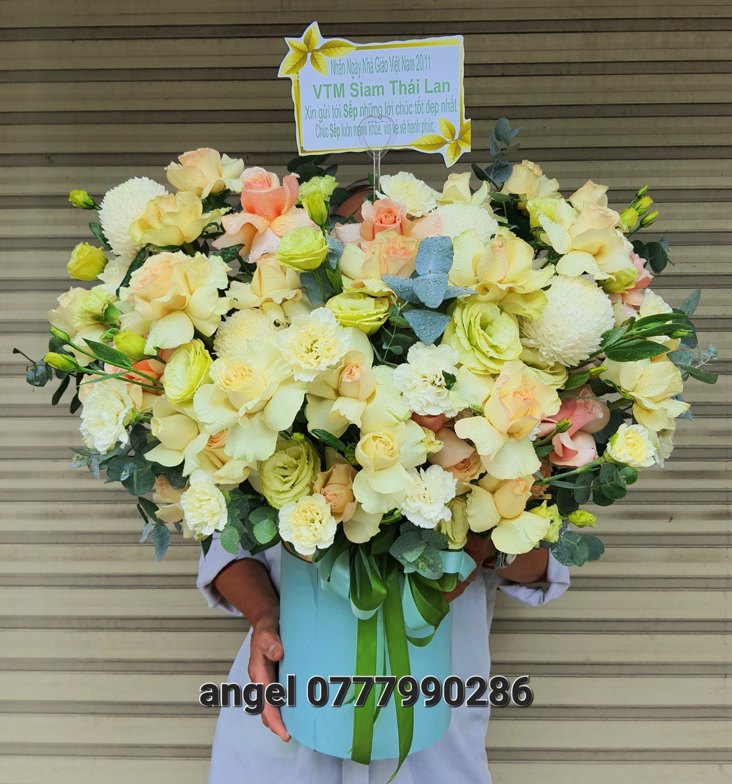 HỘP HOA CHÚC MỪNG KHAI TRƯƠNG  THANH CAO