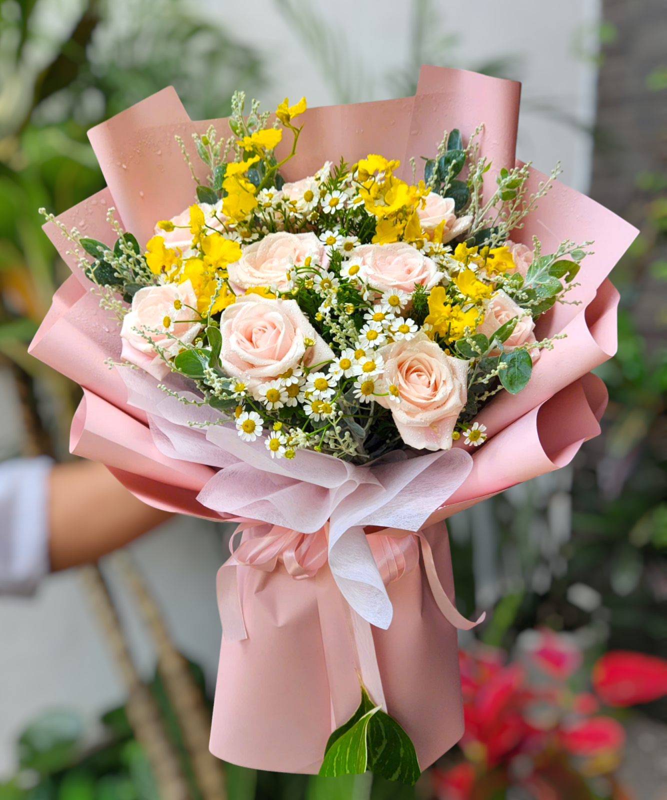 Bó hoa tặng hội nghị