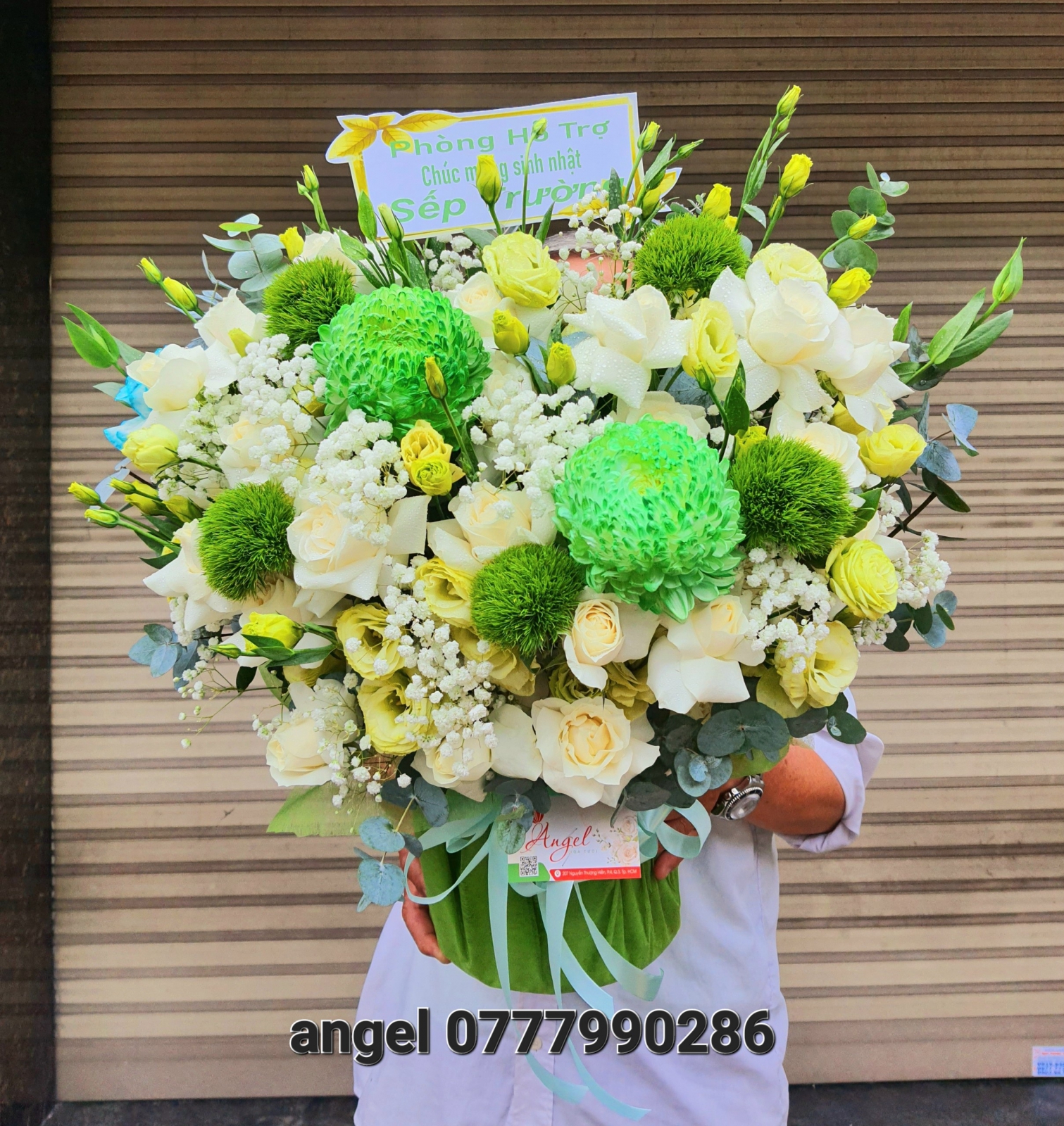 Bó Hoa Hồng Kem Tặng Sinh Nhật Mẹ Yêu