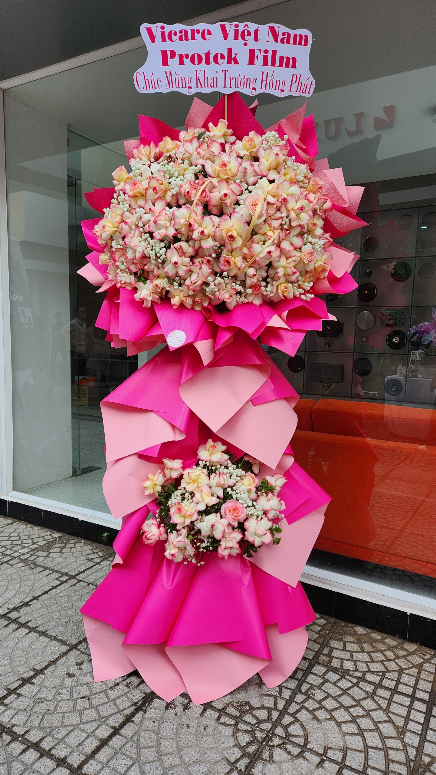 Hoa chúc mừng khai trương xinh xắn