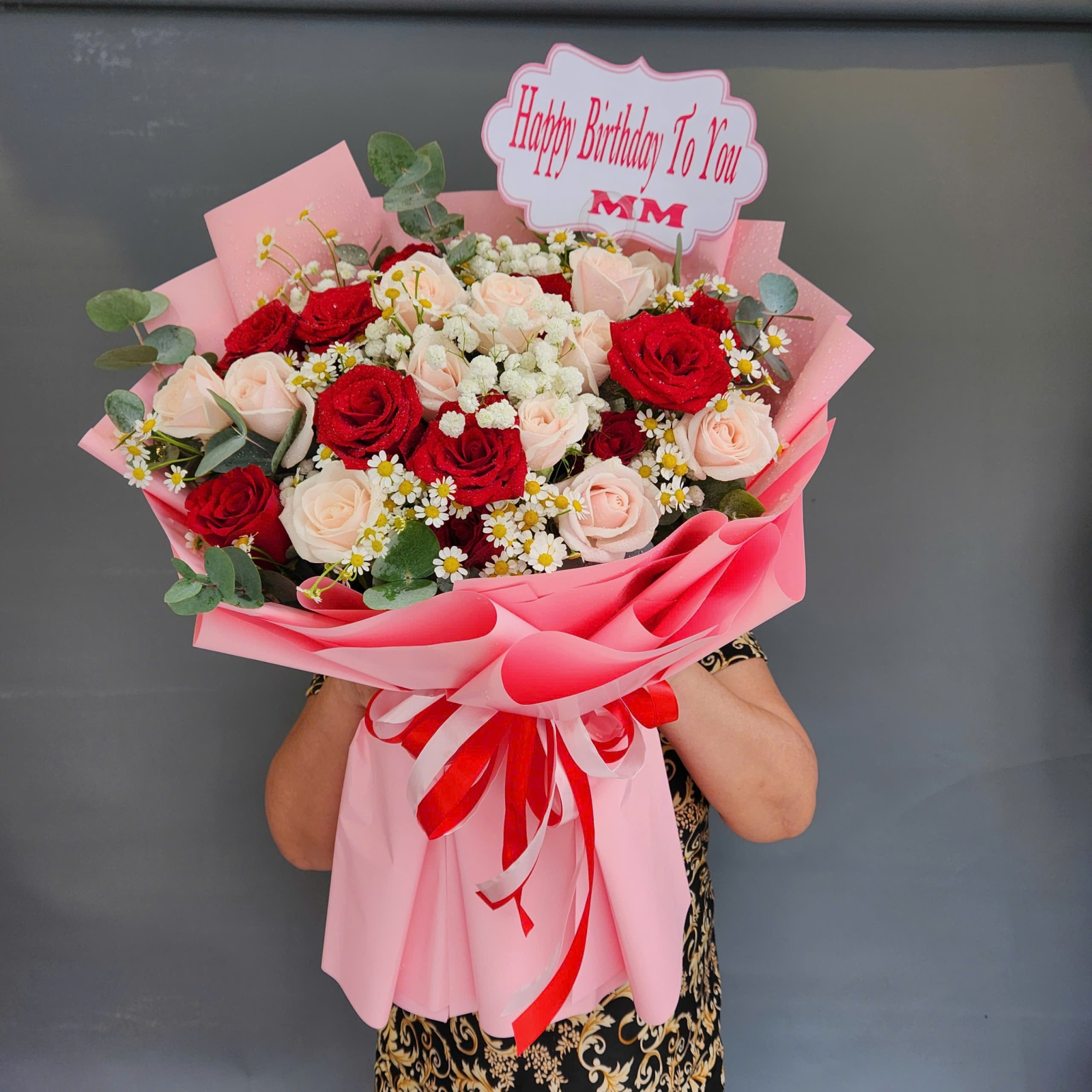 bó hoa tặng sinh nhật mẹ