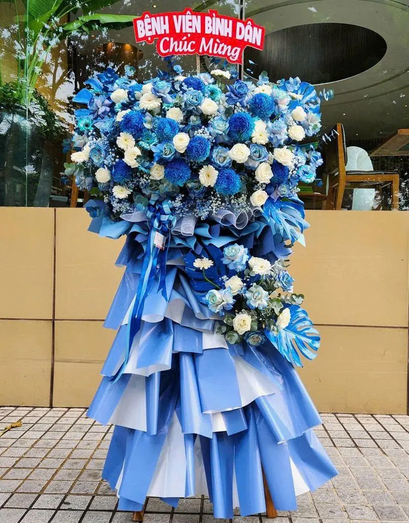 Kệ Hoa Khai Trương Cho Cửa H&agrave;ng Nhỏ | Hoa Tươi Angel
