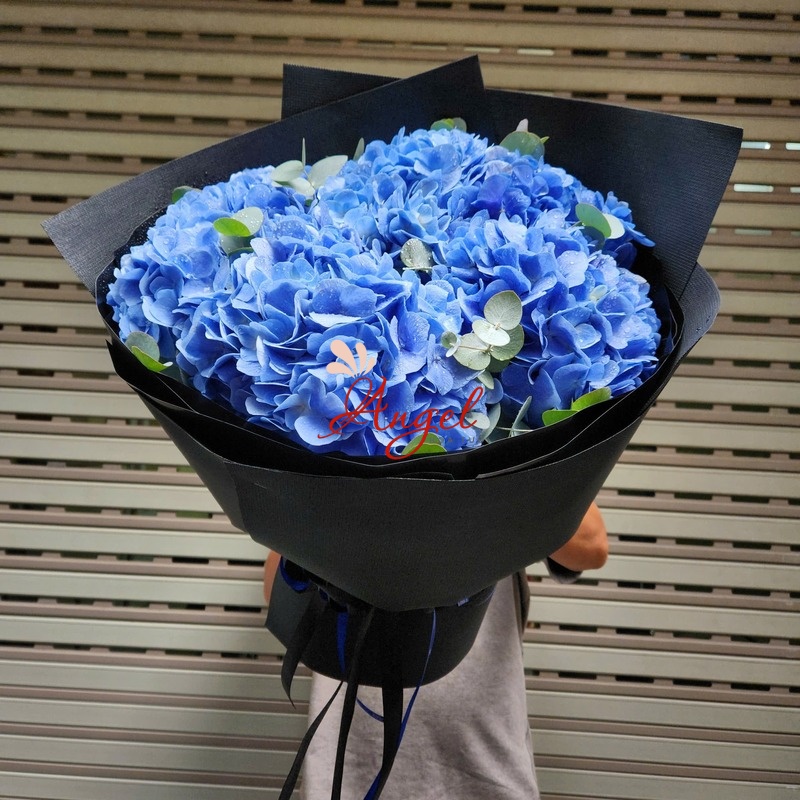 Bó Hoa Cẩm Tú Cầu Xanh Dương Nhập Khẩu Đẹp TP.HCM | Hoa Tươi Angel
