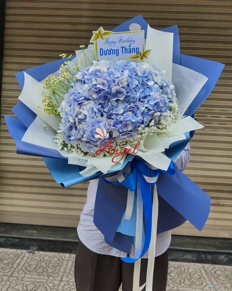 Bó Hoa Cẩm Tú Cầu Xanh Tặng Sinh Nhật – Giao Nhanh | Hoa Tươi Angel