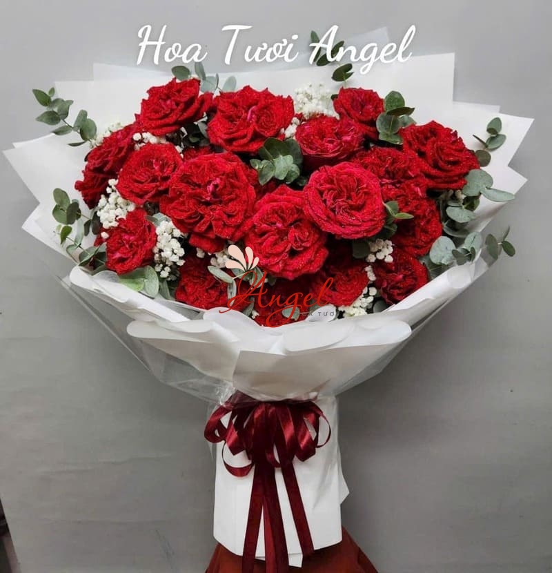 Bó Hoa Hồng Đỏ Ohara – Món Quà Tình Yêu Ngọt Ngào | Hoa Tươi Angel