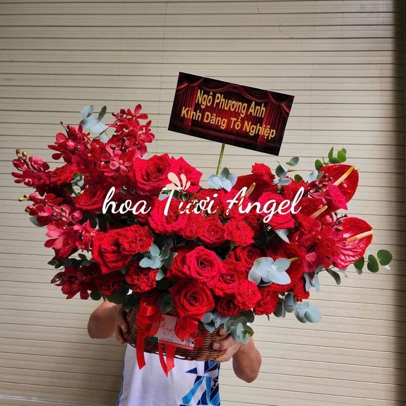 Giỏ Hoa Kính Dâng Tổ Nghiệp TP.HCM | Hoa Tươi Angel