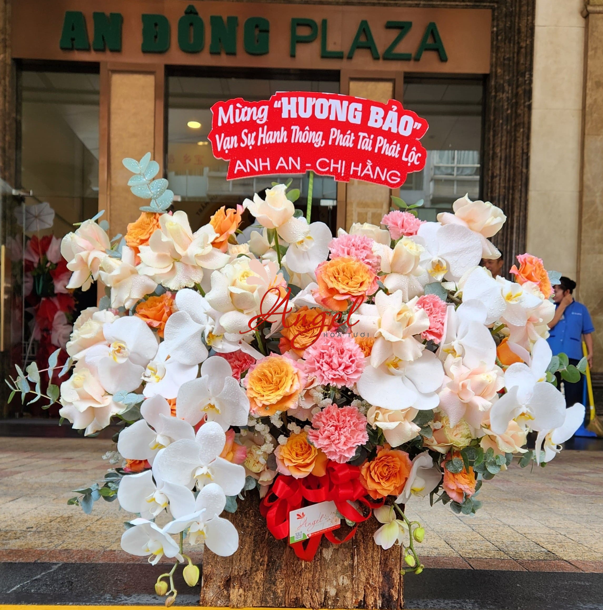 Lẵng Hoa Chúc Mừng Sinh Nhật Đẹp, Sang Trọng | Hoa Tươi Angel