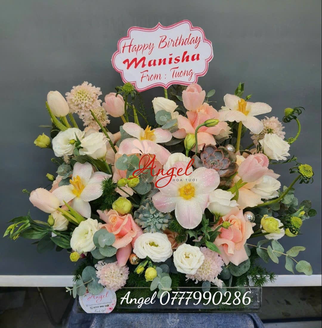 Hộp Hoa Mica Sang Trọng | Giao Nhanh TP.HCM - Hoa Tươi Angel